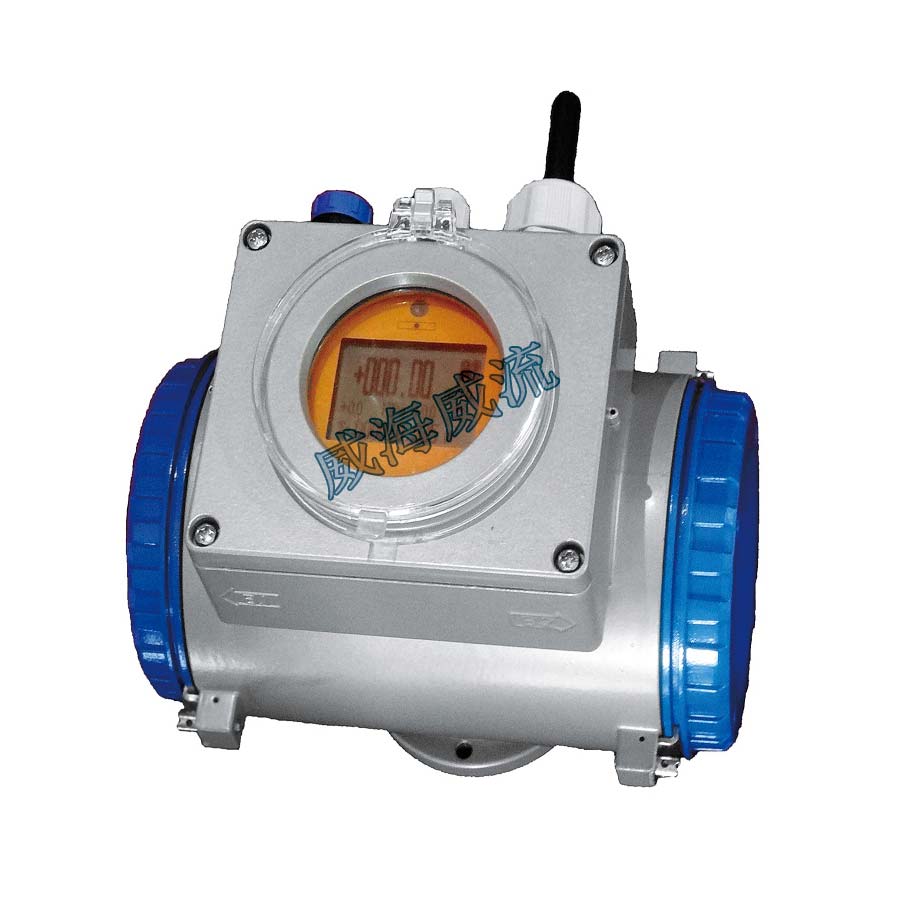 Double-chamber battery-powered-electromagnetic flowmeter